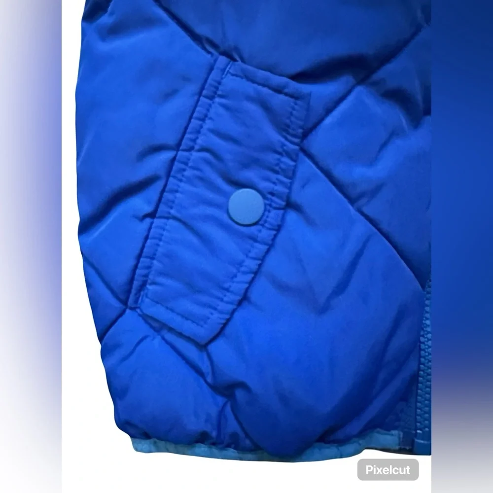 Cat & Jack Hooded Puffer Jacket Royal Blue Boys Youth Size XS